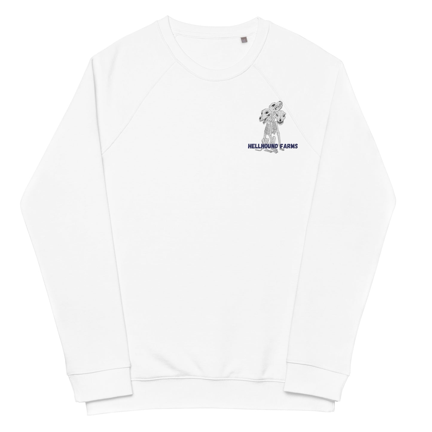 Unisex organic raglan sweatshirt